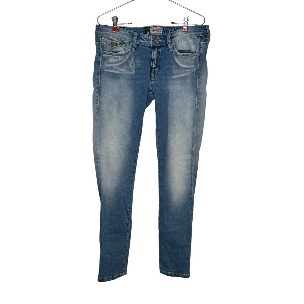 The Akoo Women's Jeans Comfort Stretch Low Rise Medium Wash Pants Sz.‎ 28